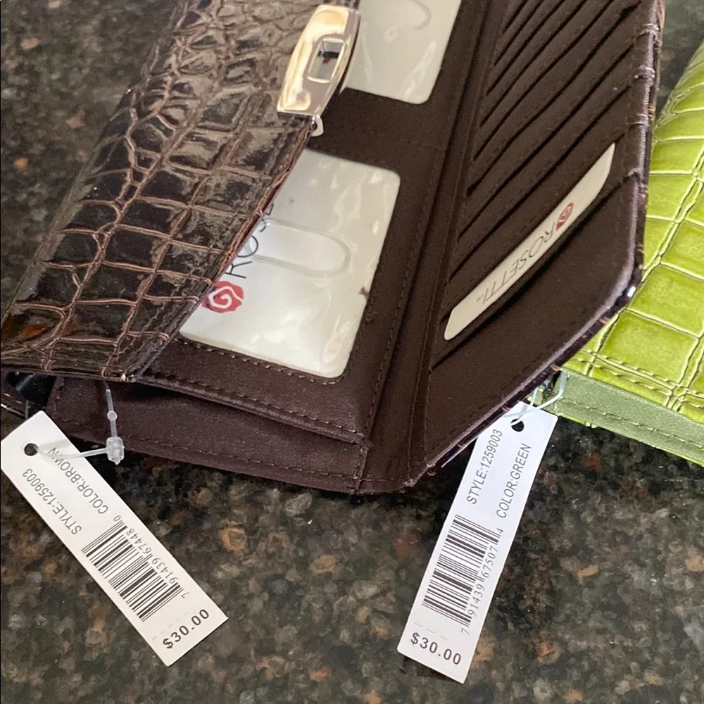 Rosetti Brown & Olive Green Wallets (2) NWT - Picture 4 of 6